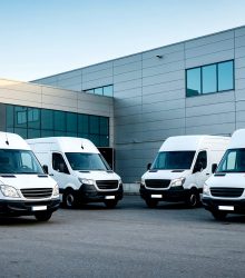 white-delivery-vans-parked-outside-warehouse